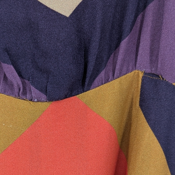 Farm Rio Amanda Rainbow Striped Mini Wrap Keyhole Dress Size Small - Picture 14 of 14